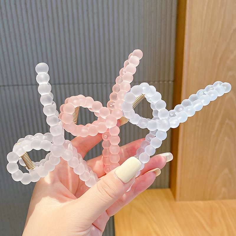 Korean Style Large Transparent Hair Clips Multiple Colors Optional