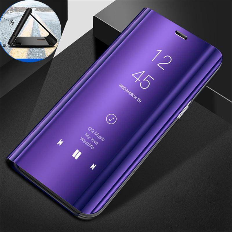 Clear View Mirror Case For OPPO F9 / F 9 Leather Flip Cover Stand Case Fitted Cases Mobile Accessories Phone Cases Cover Shell