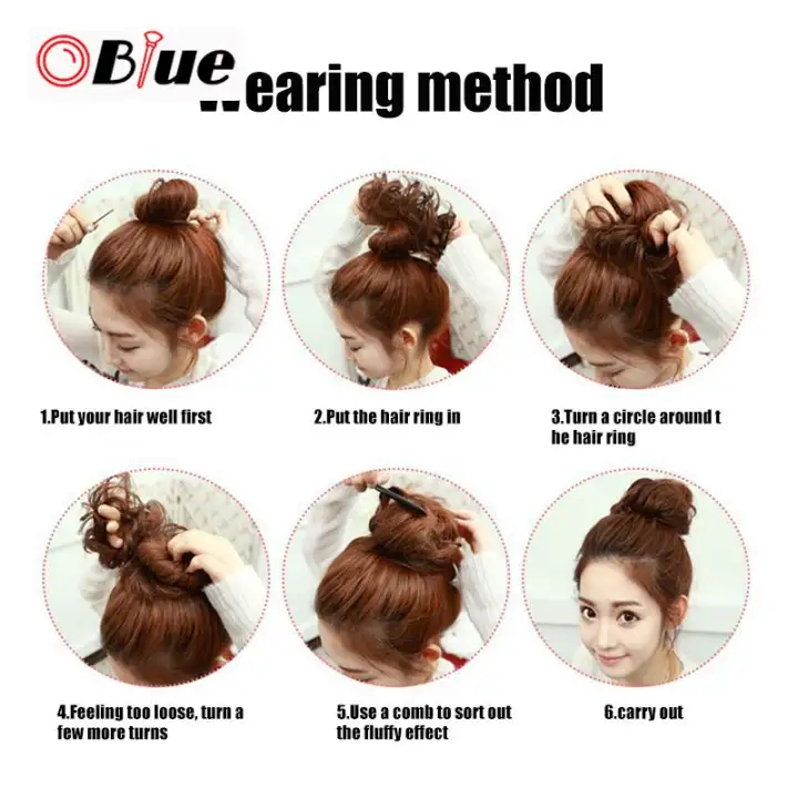 Oblue Easy To Wear Stylish Hair Scrunchies Naturally Messy Curly