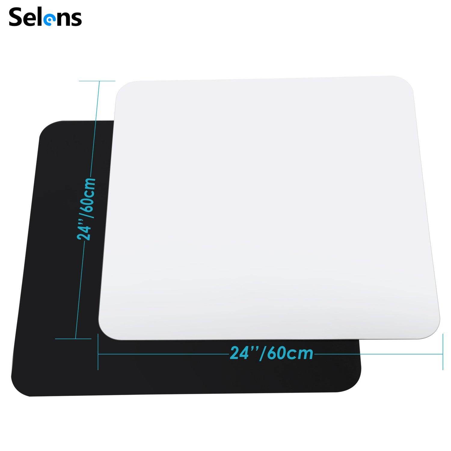 Selens Reflective Display Boards Reflector Translucent Photo Studio Photography 60x60cm(23.6x23.6inch) for Photography Shooting Accessories
