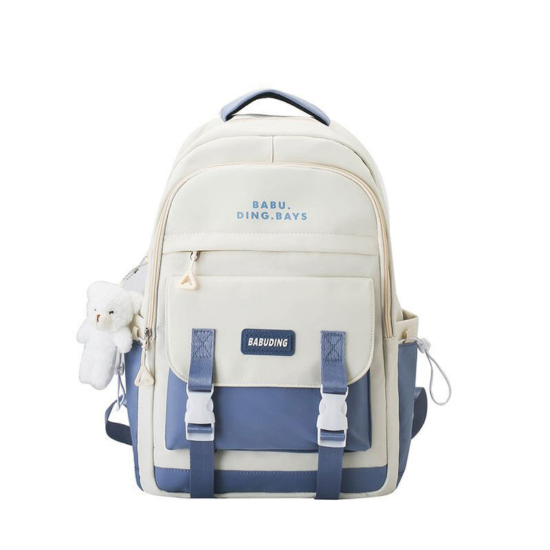 ELACCENT Women's School Bag Junior High School High School College Backpack Large Capacity Backpack