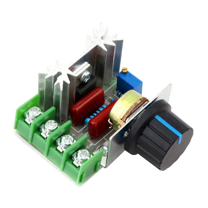 AC 220V 2000W SCR điều chỉnh điện áp dimmer điều khiển tốc độ động cơ nhiệt điện áp Mô đun điều tiết