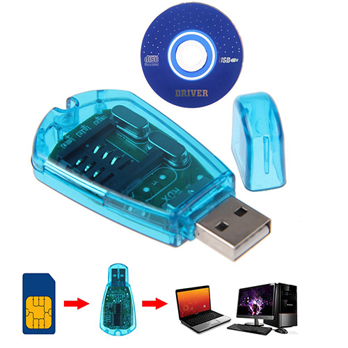 tanjiaxun USB Cellphone Standard SIM Card Reader Copy Cloner Writer SMS Backup GSM/CDMA+CD