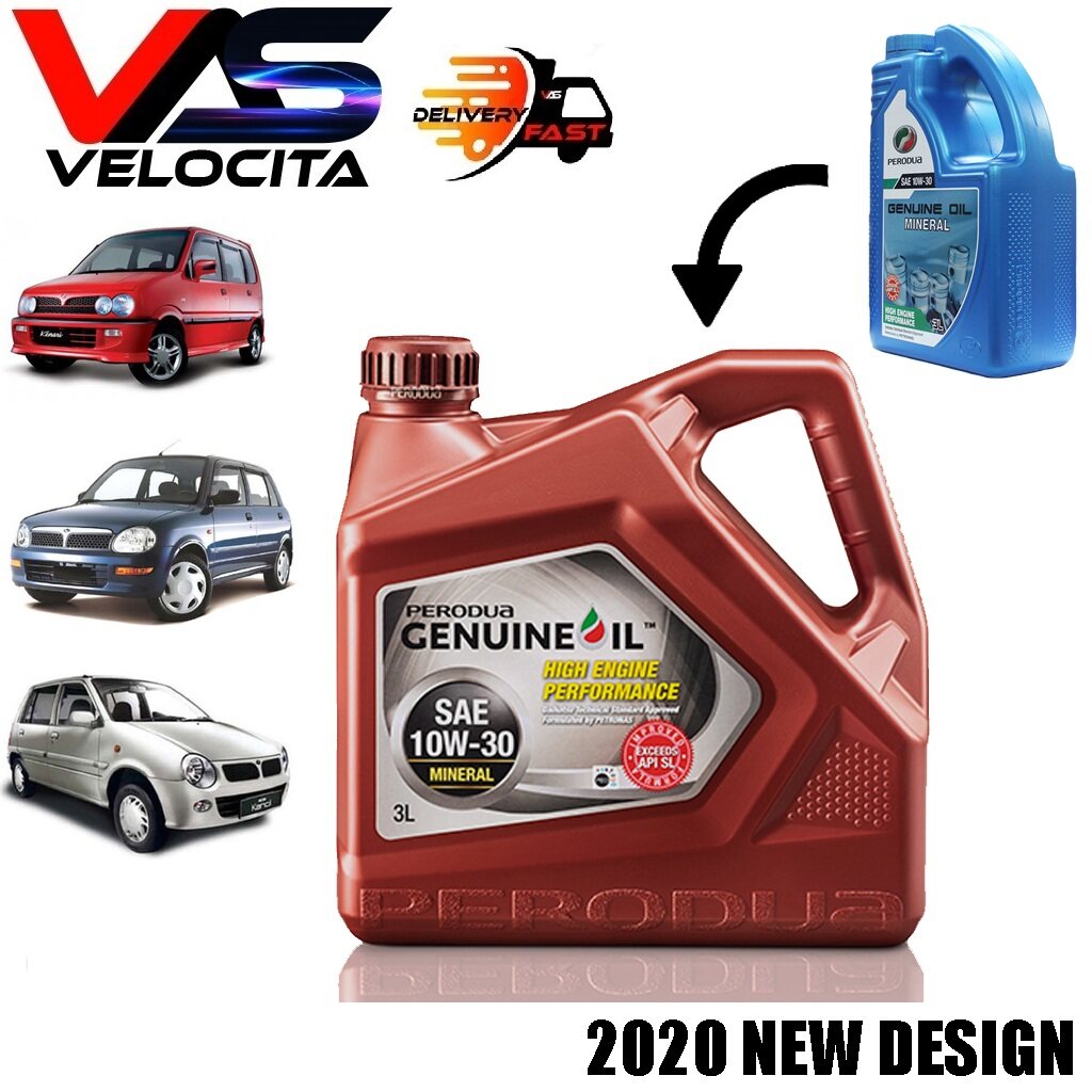 PERODUA 10W30 ENGINE OIL 3 LITER KANCIL KELISA KENARI GENUINE PARTS