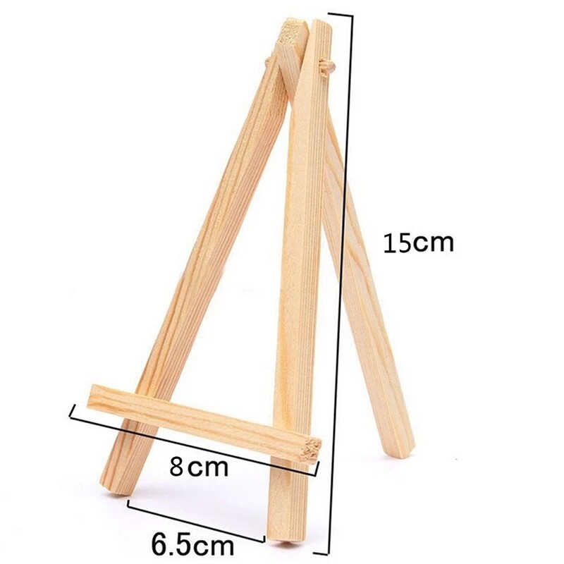 Small Easel Wooden Stand Mini Triangle Stand Photo Display Decoration Stand