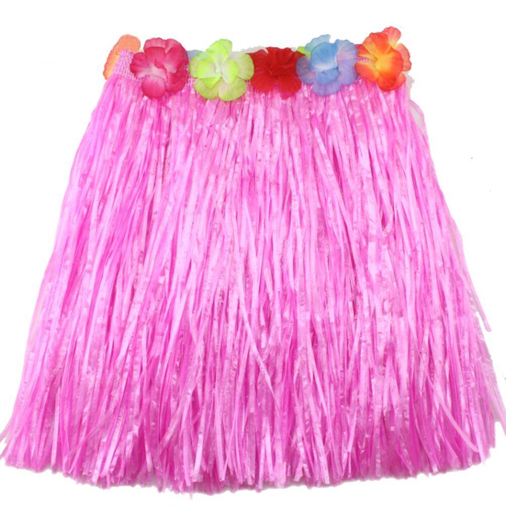 Hawaiian Grass Skirt Hula Skirt Lei Costume Luau Party Dance Beach Dress Up