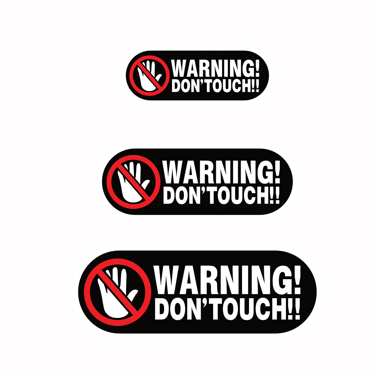 JDM Car Reflective Sticker Warning Car Decals
