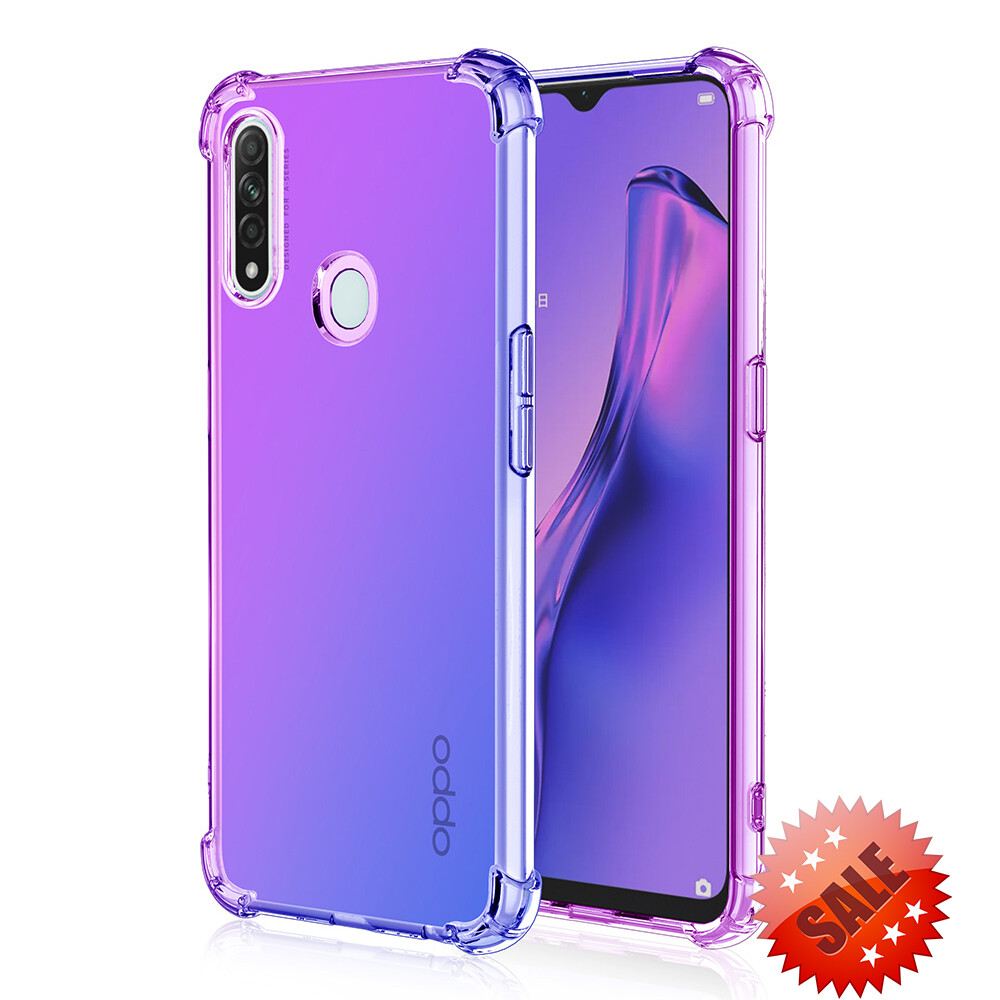 XICCI for OPPO A8/OPPO A31(2020) Gradient Color Case Cover Soft TPU Silicone Phone Cases Back Cover Shockproof Casing