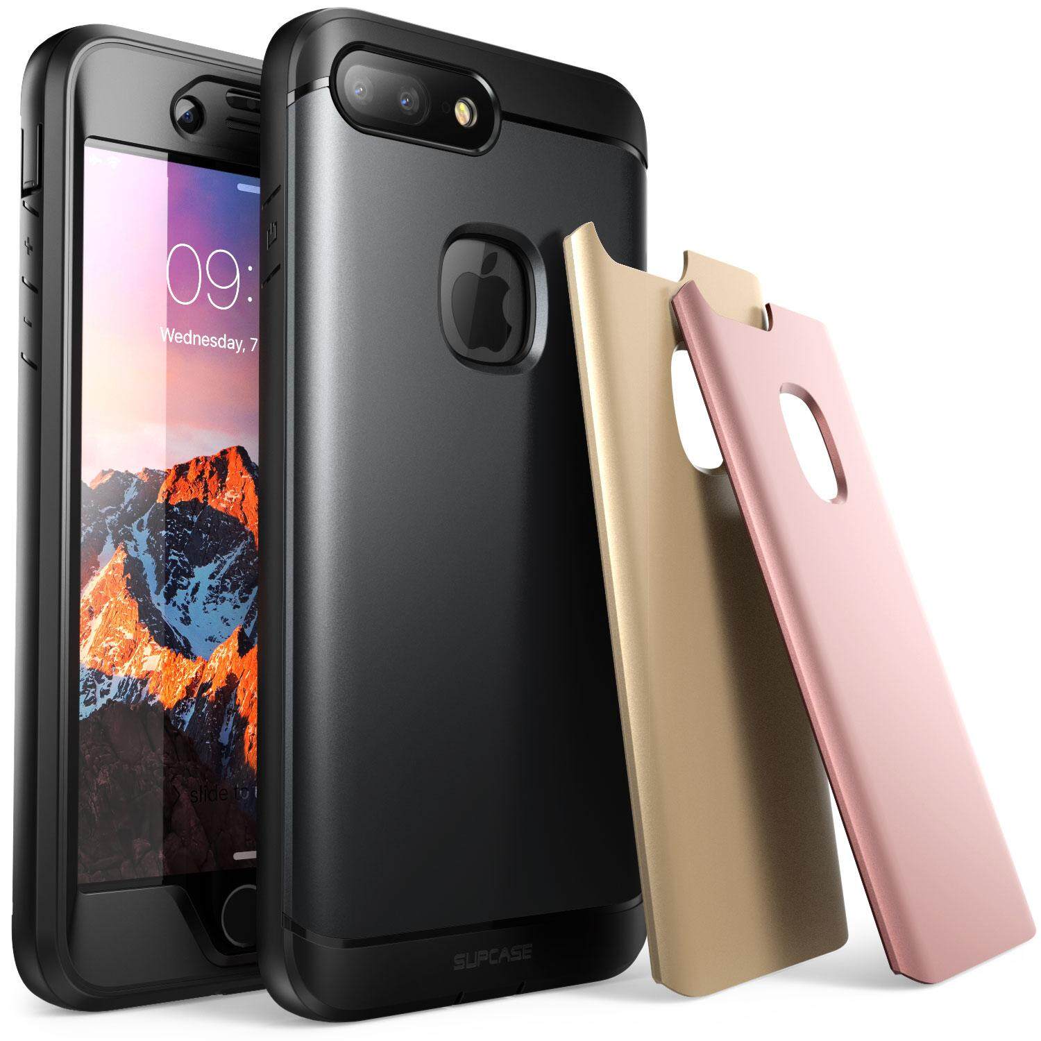 Untuk IPHONE 7/8/7 Plus/8 PLUS Case Sup Case Tahan Air Tubuh Penuh Kasar Case dengan built-In Pelindung Layar dengan 3 Sarung Yang Bisa Ditukar