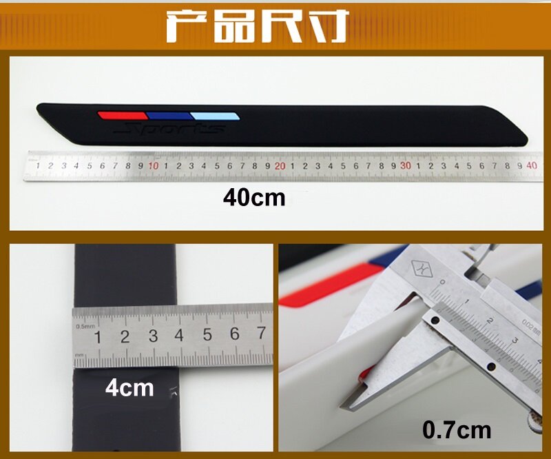 2023 2pcs Wow glue M Power M performance car bumper sticker For BMW E46 E60 E64 E70 E83 E85 E87 E90 F10 F20 F30 1 2 3 5 7 X