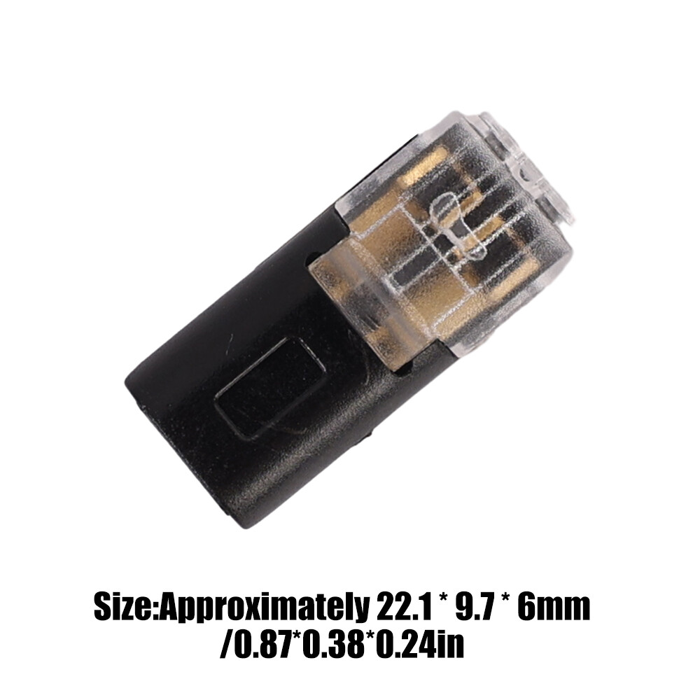10PCS 2 Pin Electrical Terminals Toolless Spring Quick Wire Pluggable Connector Crimp Terminal Block For LED Light Cable
