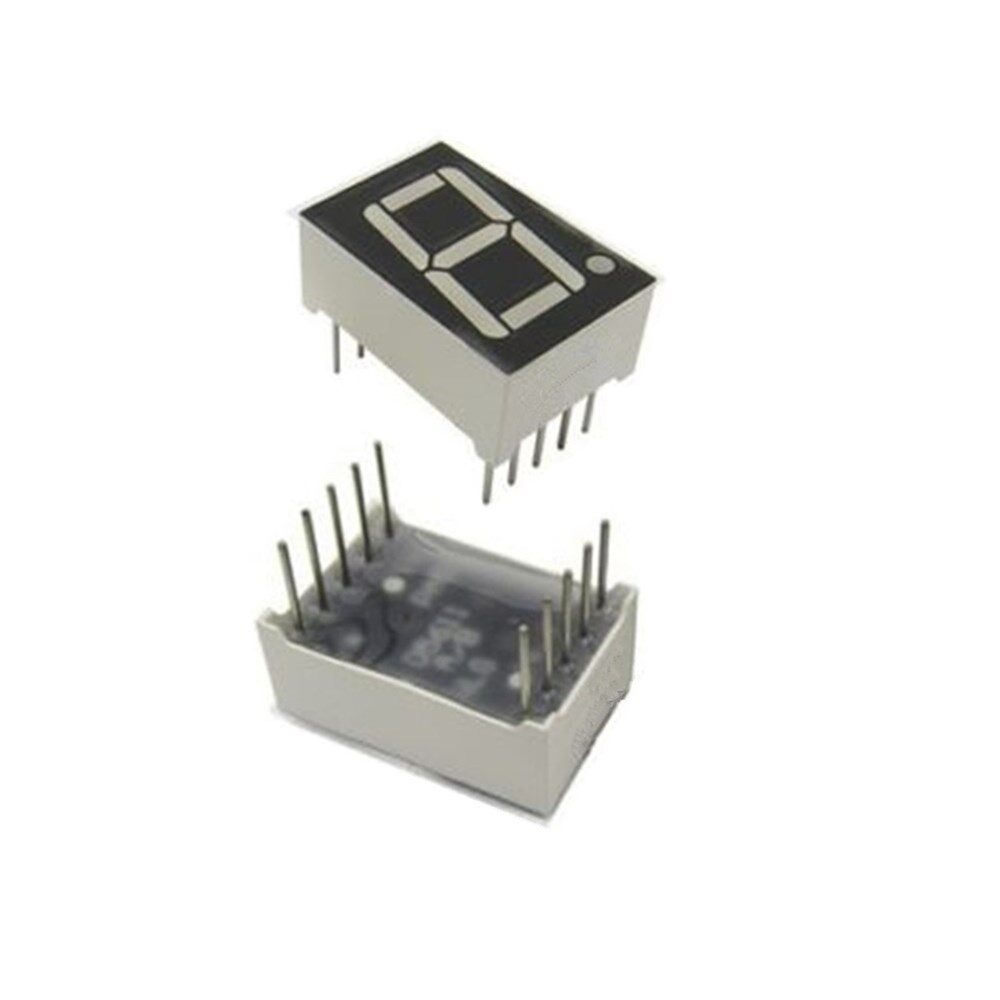 Original Aideepen Common Anode 10-Pin 1 Bit 7 Segment 0.56" Blue LED Display Digital Tube