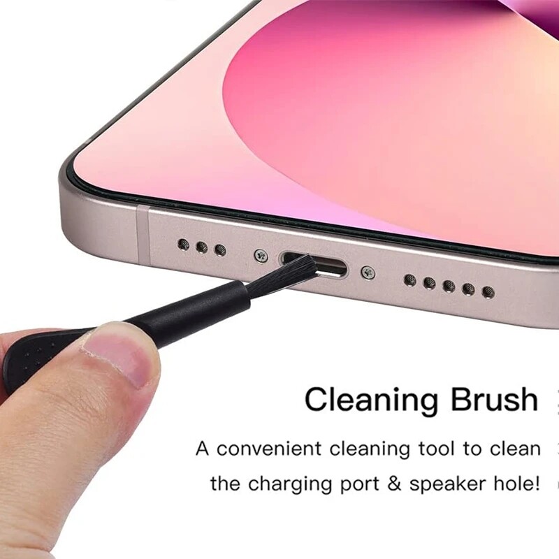 5pcs Bàn phím phổ thông PC Bộ bàn chải vệ sinh máy tính Cọ phủi sạch bụi chống tĩnh cho Bluetooth Tai nghe nhét tai không dây máy tính xách tay điện thoại vệ sinh trong gia đình công cụ