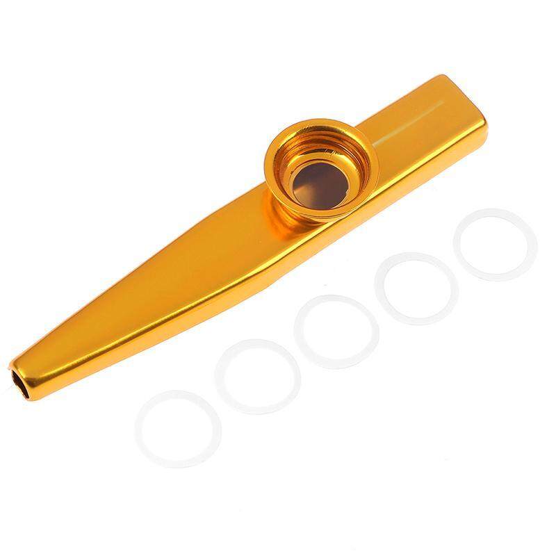 Vegoo Kazoo Aluminum Alloy Metal With 5 Pcs Flute Diaphragm For Children Music-Lovers Silver Malaysia