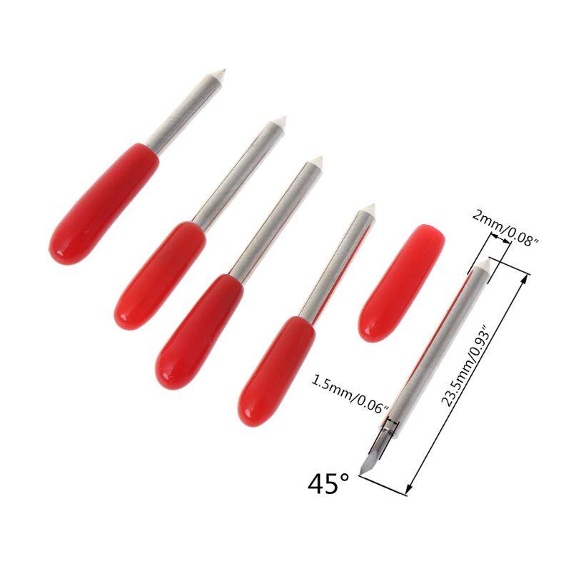 5 chiếc máy vẽ cắt lưỡi 30 ° 45 ° 60 độ, lưỡi cắt vinyl cho roland
