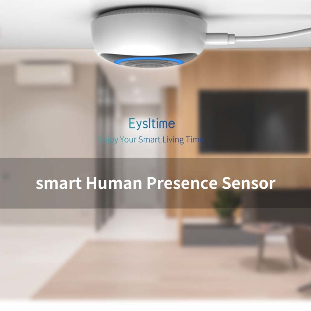 EL style 2023 new Tuya ZigBee Smart Human Presence Sensor Smart Human body Exists Sensor ZigBee Connection Smart Home Micro-motion Detect Human Motion Detector