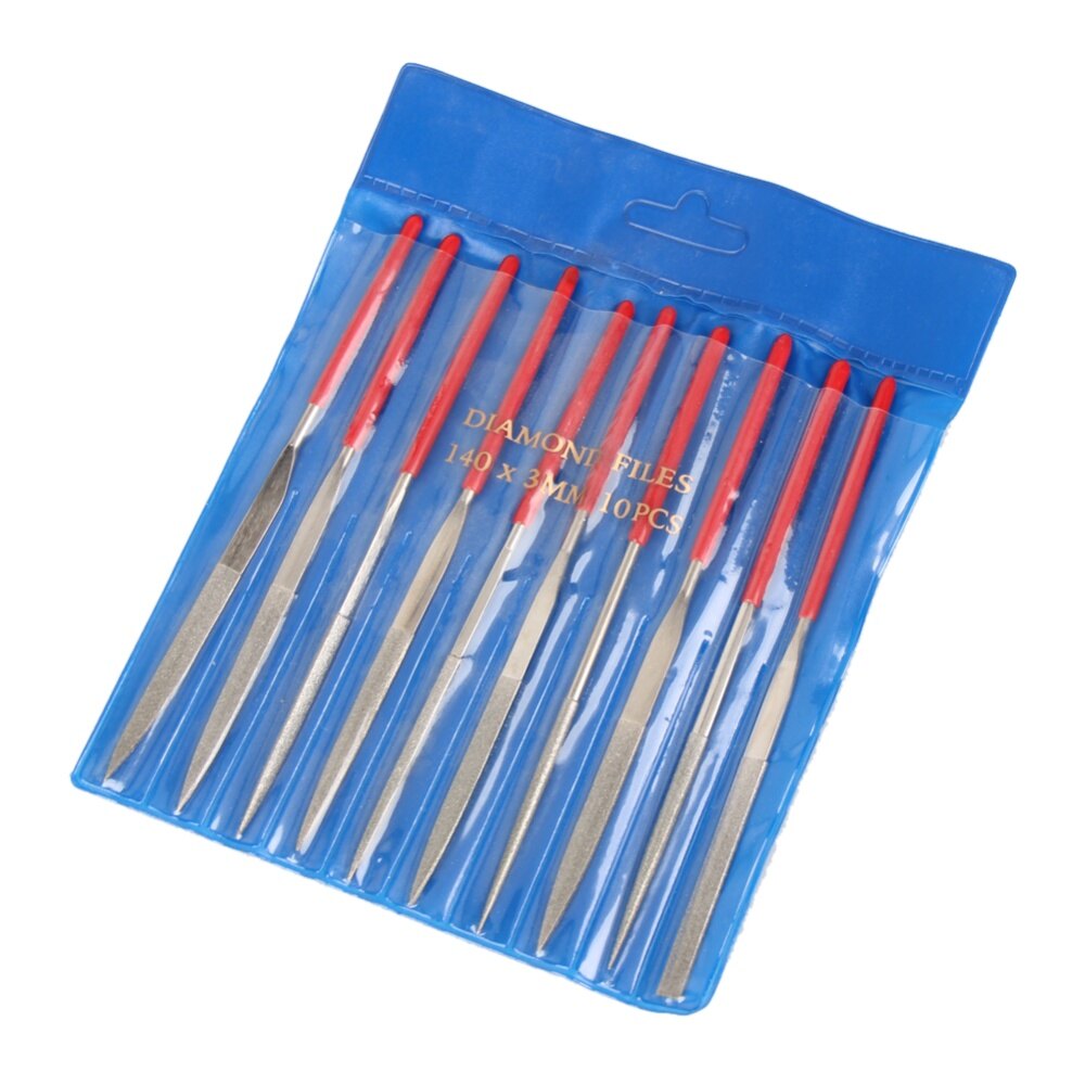 Winnereco Bộ 10 chiếc giũa kim cương mini 140mm tiện dụng cho đồ gốm thủ công-INTL