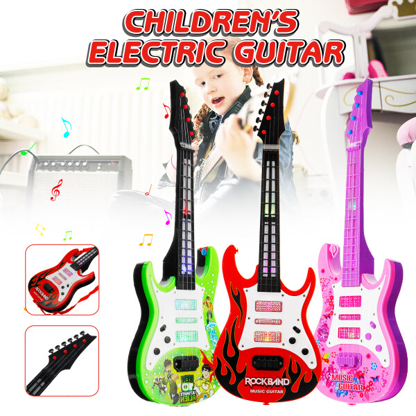 Ghi Ta Điện Giáo Dục Trẻ Em 53Cm, Nhạc Cụ Mini 4 Dây Đồ Chơi Cho Trẻ Em Guitar Người Mới Bắt Đầu