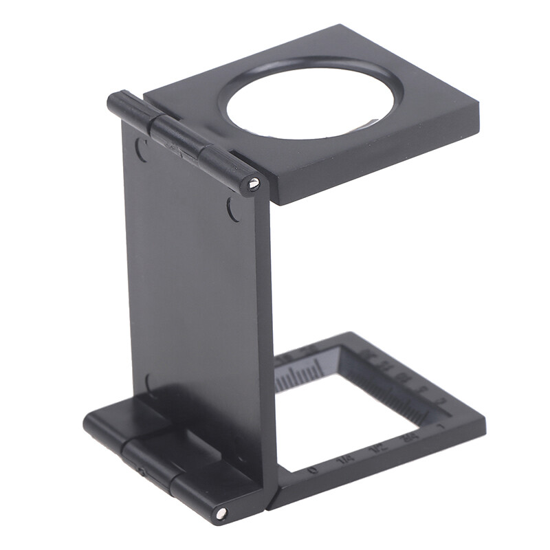 aiqinhaimaoyi Microscope Folding Magnifier Stand Loupe With Scale For Textile Optical Foldable Magnifying Glass Tool