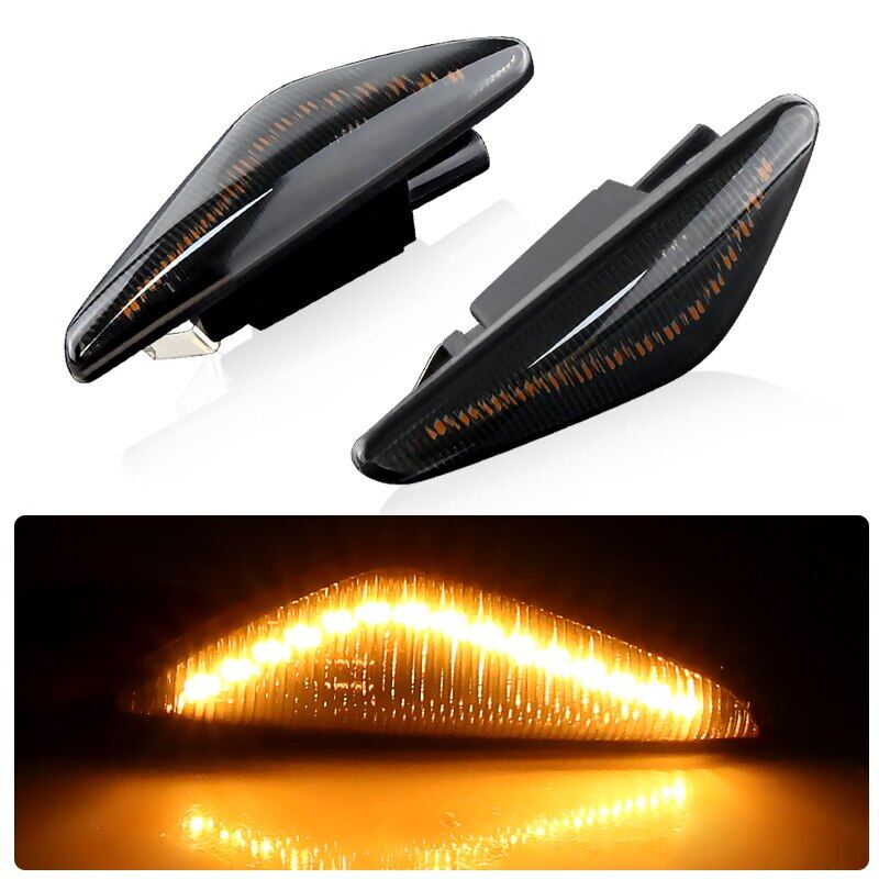 For bmw x3 f25 x5 e70 x6 e71 e72 2008-2014 led dynamic turn signal blinker side marker fender indicator light