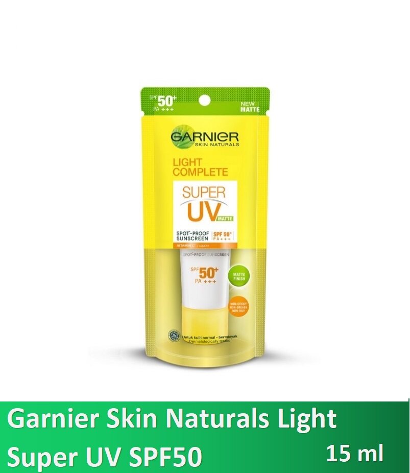 sunscreen garnier natural finish