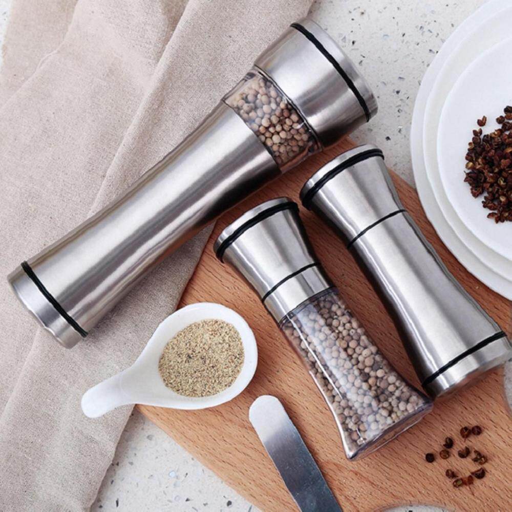 TR7UY56HGKTYURE Adjustable Grinding Refillable Manual Pepper Grinder Spice Mill Kitchen Tools Grinder Mill