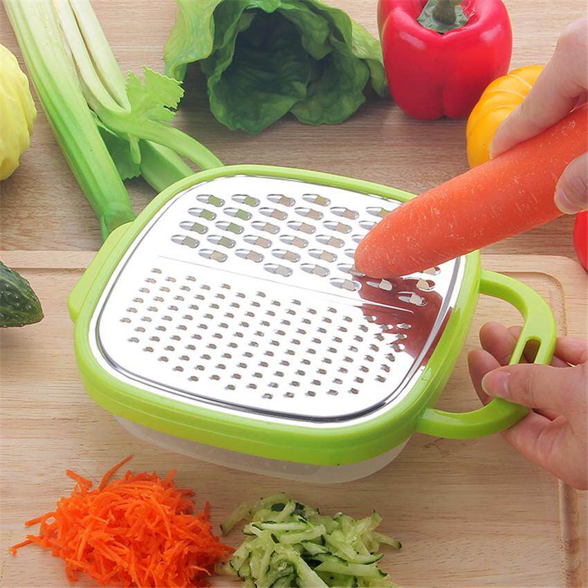 Dụng cụ bào rau củ quả bằng thép không gỉ và nhựa PP kích thước 23*17.5*5cm dùng trong nhà bếp - INTL
