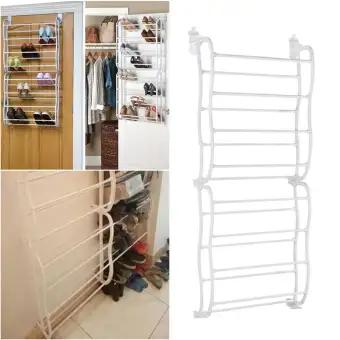 Ledmomo 1pc Over Door Hanging Shoe Rack 8 Layer Shoes Shelf