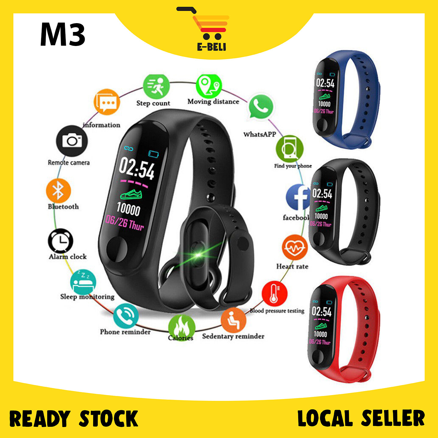 smartwatch m3 original