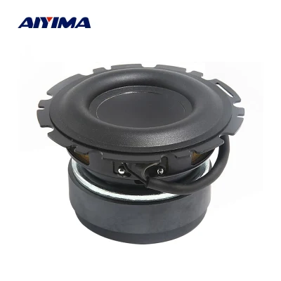 AIYIMA 1Pcs 4 Inch Subwoofer Speaker 4 Ohm 50W Bass Unit Long Stroke Rubber Multimedia Audio Speaker Amplifier Home Theater
