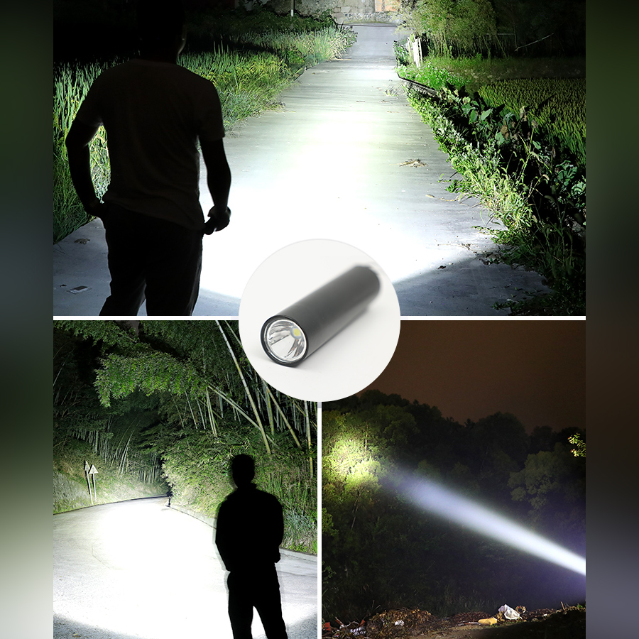 Đèn pin sạc USB đèn nhỏ siêu sáng LED