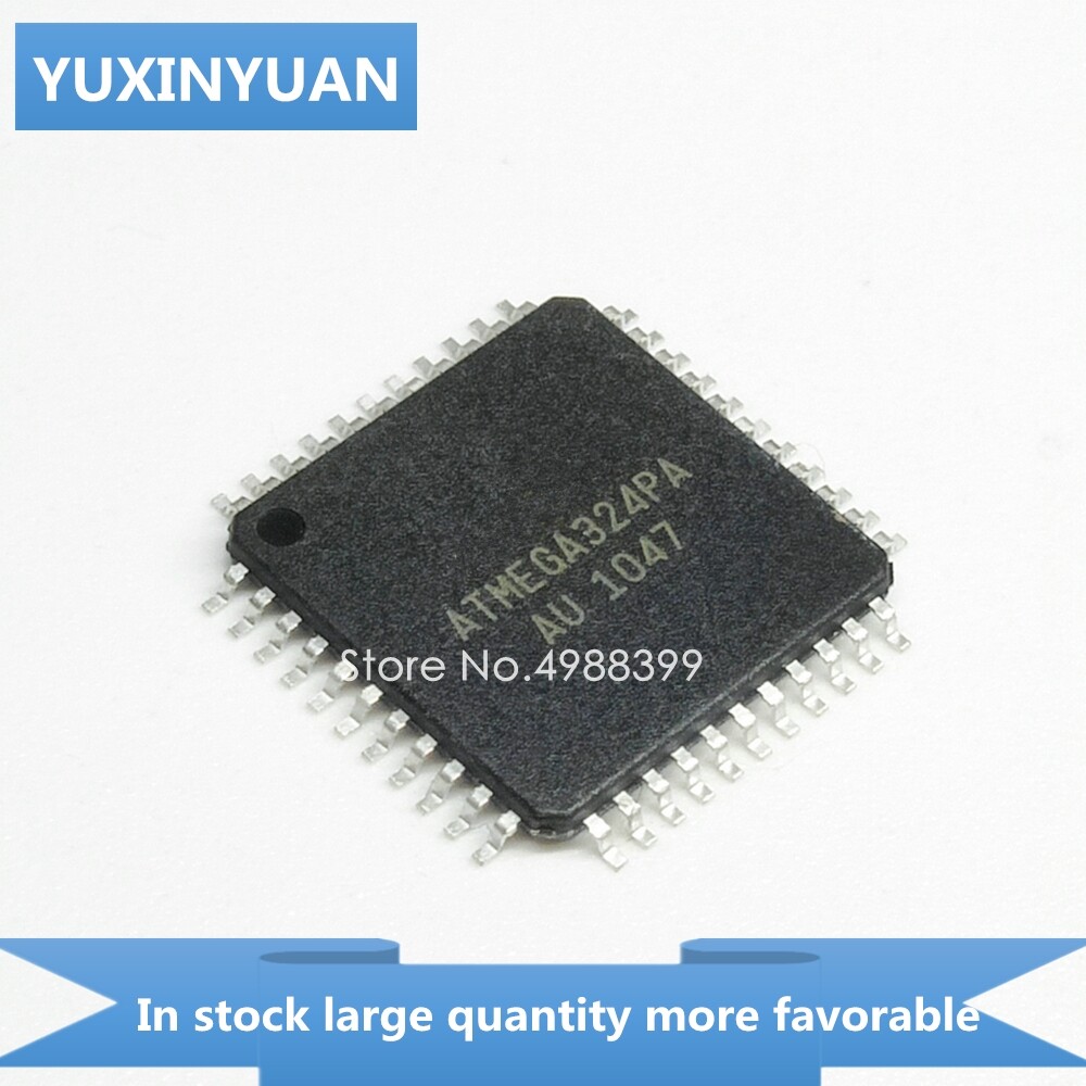 5pcs/lot atmega324pa-au atmega324pa au 324pa-au atmega324 qfp44