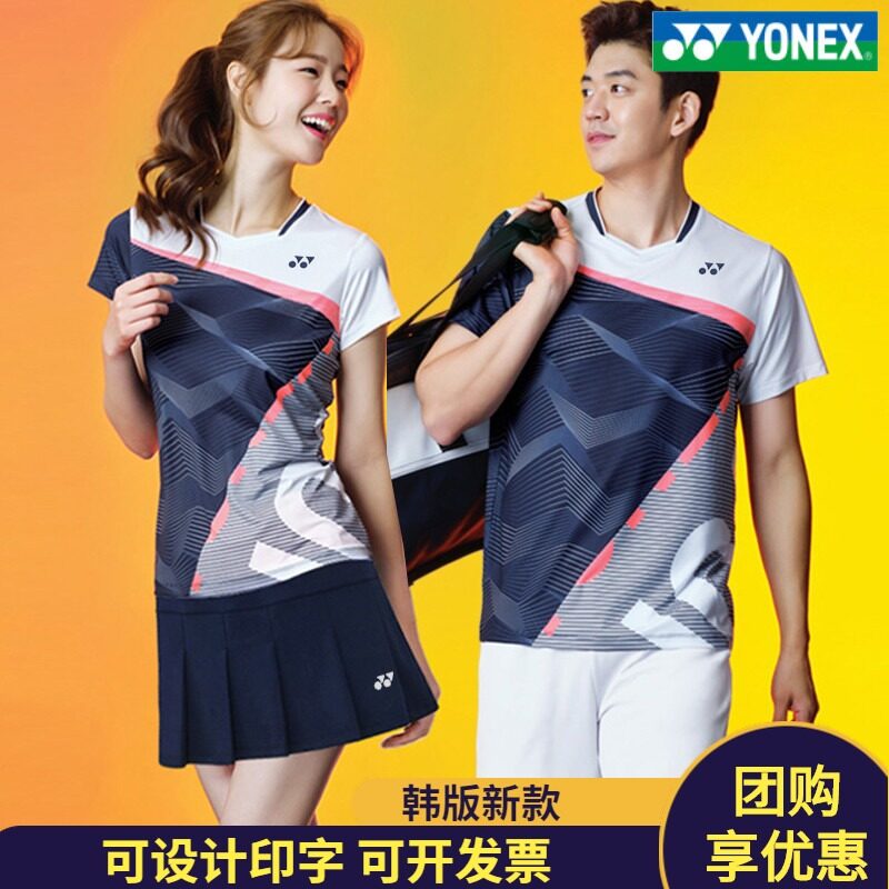 YONEX Take เครื่องแต่งกายหญิงชายกางเกงเทนนิสเสื้อยืดสตรีเล่นกีฬาเกาหลีใต้