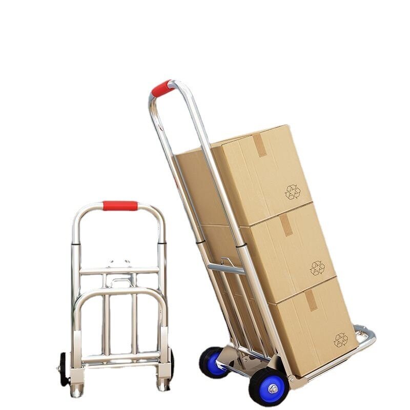XMDS Hand pull, folding, portable luggage, shopping, grocery shopping, pulling goods, load king, small pull, small cart, home discount model practical