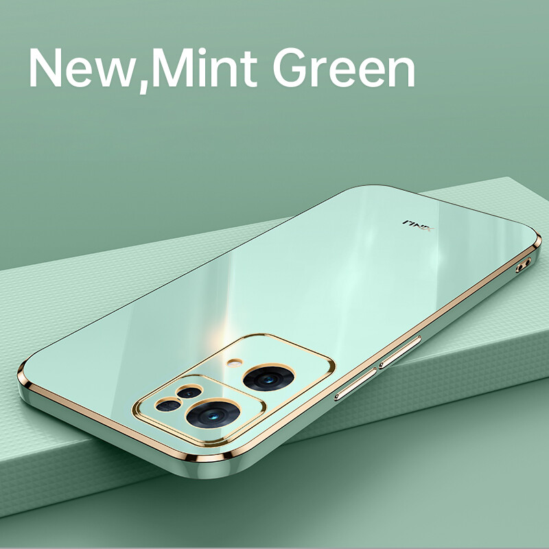 Reflective Straight Edge Plating Casing OPPO Reno 7 Pro Reno 7 Reno7 Z 5G Case Back Cover For Reno7 Z 5G Case