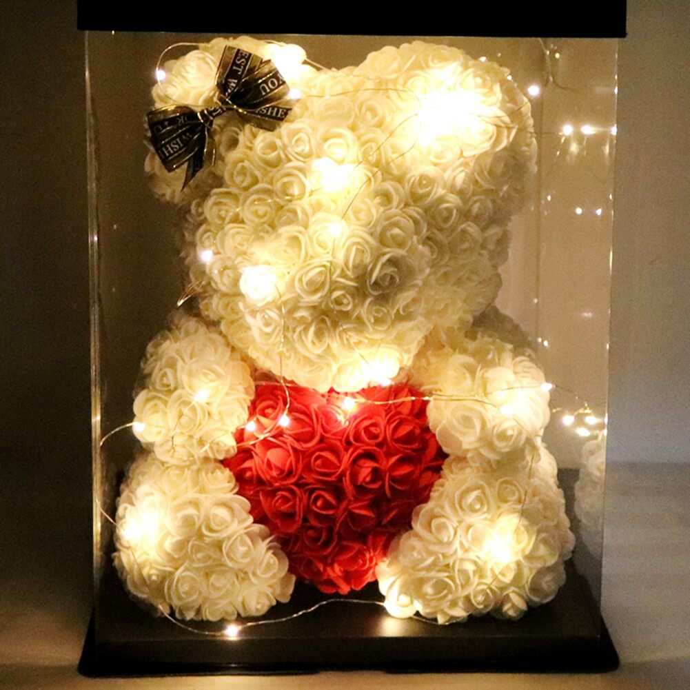 rose bear heart