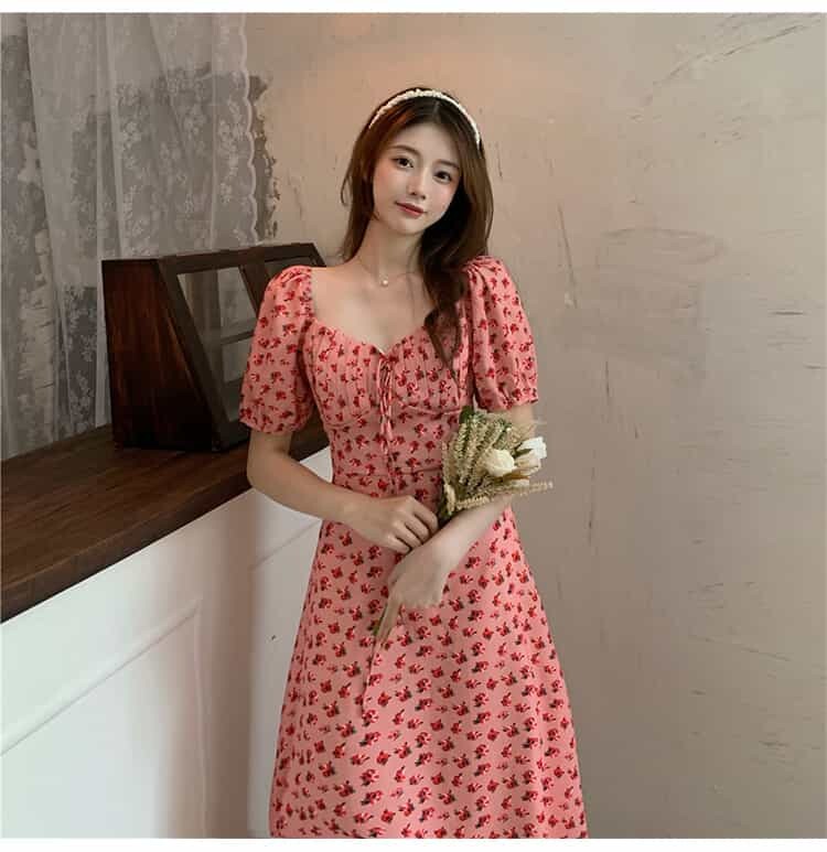 DUOHANZI dress for women Dress waist comfortable dress