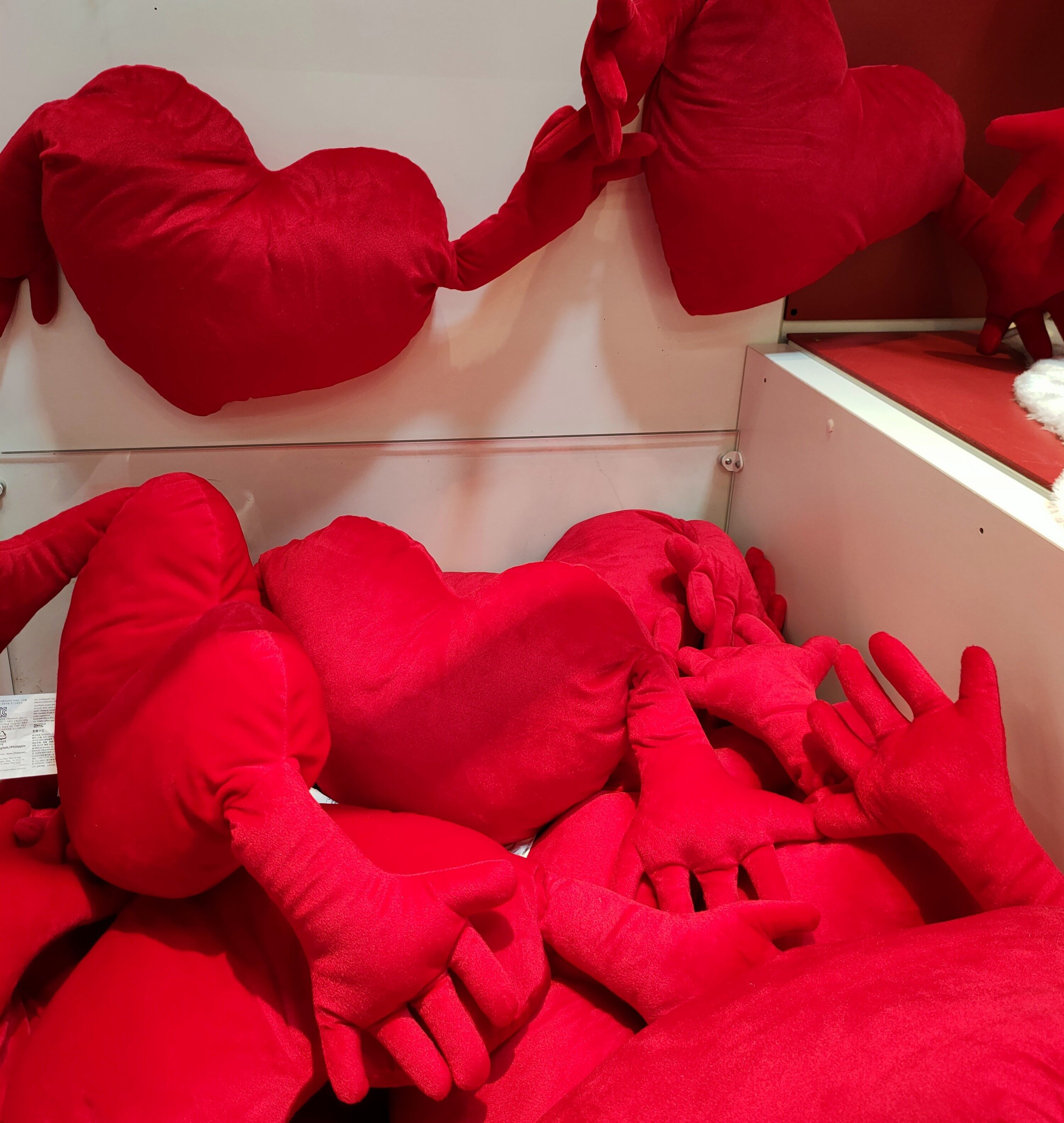 Ikea store heart pillow