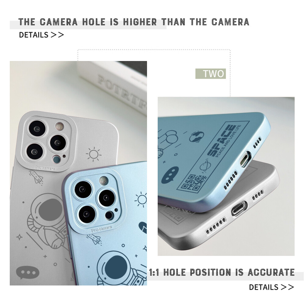 UCUC Phone Case Xiaomi Redmi Note 11S Note11 Redmi Note 10S Redmi Note 10 5G/4G Redmi Note 10 Pro Case Cartoon NASA Space Astronaut Soft Silicone TPU Full Lens Cover Protective Shockproof Case
