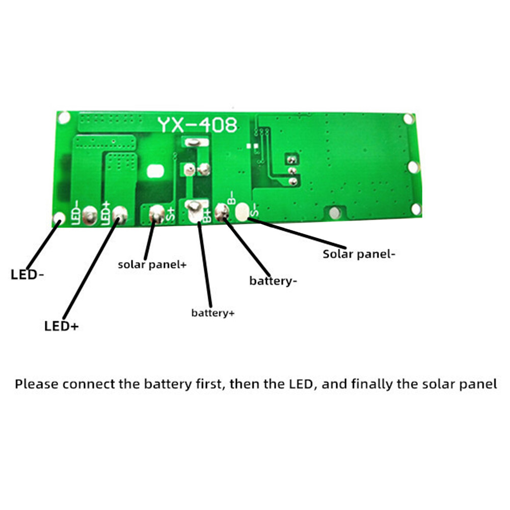 Solar Garden Lamp Controller Microwave Radar Human Induction Circuit Board