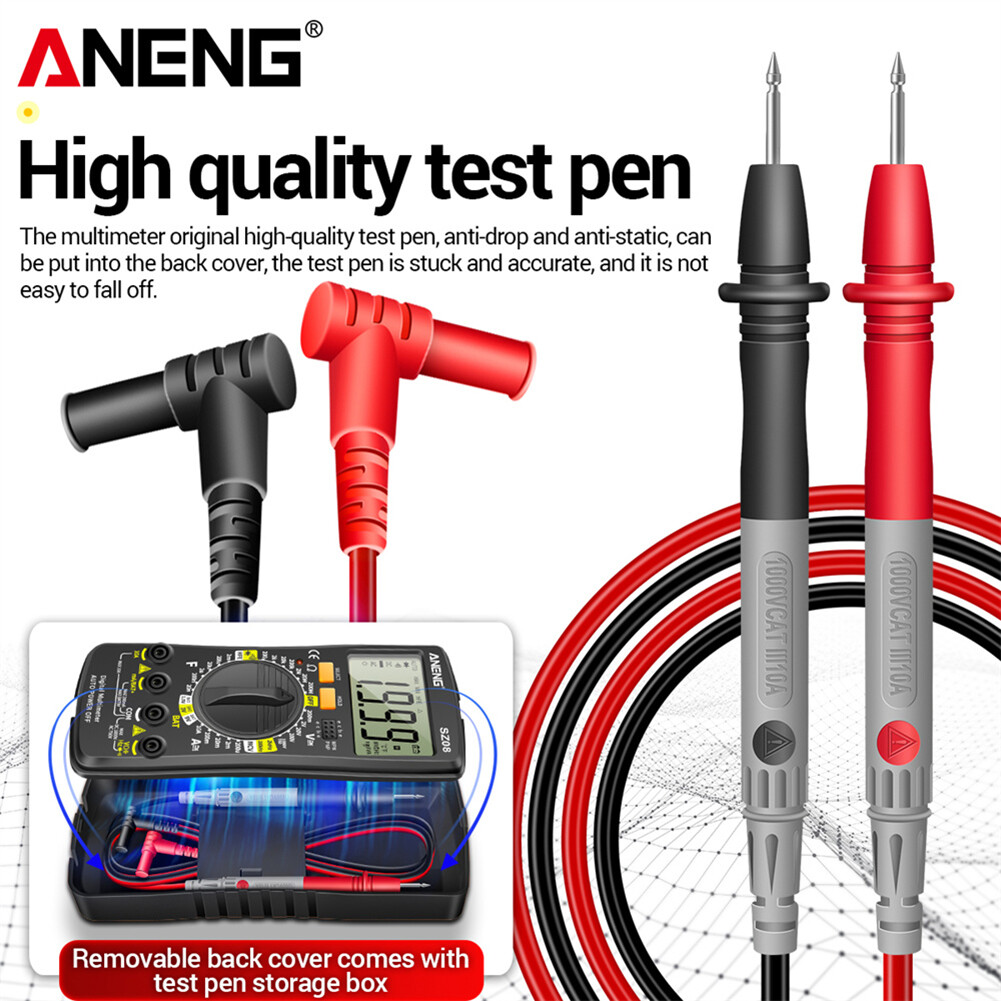 【⚡⚡Special Offer⚡⚡】ANENG SZ08 LCD Diode NCV Tester Meter 2000 Counts Split Digital Multimeter