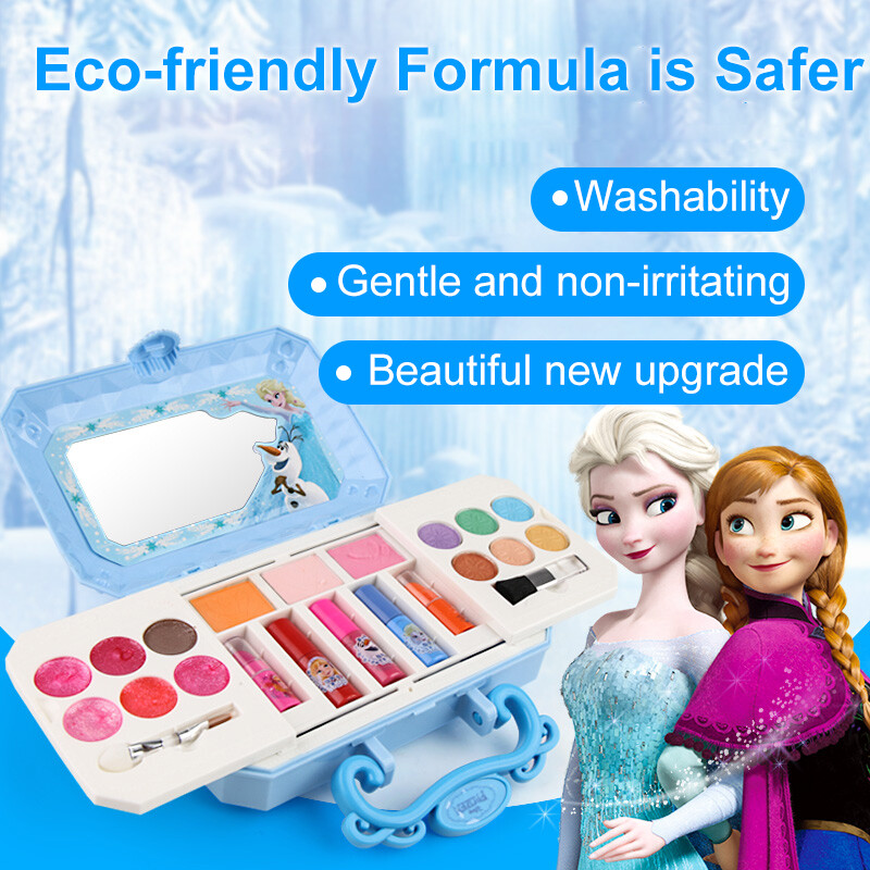 Cho Disney Frozen Mini Box Bộ Trang Điểm-Kiểm Tra An Toàn-Không Độc Hại, Đồ Chơi Bé Gái Bộ Trang Điểm, Bộ Mỹ Phẩm, Quà Tặng Sinh Nhật Cho Bé Gái Thẩm Mỹ Viện Chơi Giả Vờ