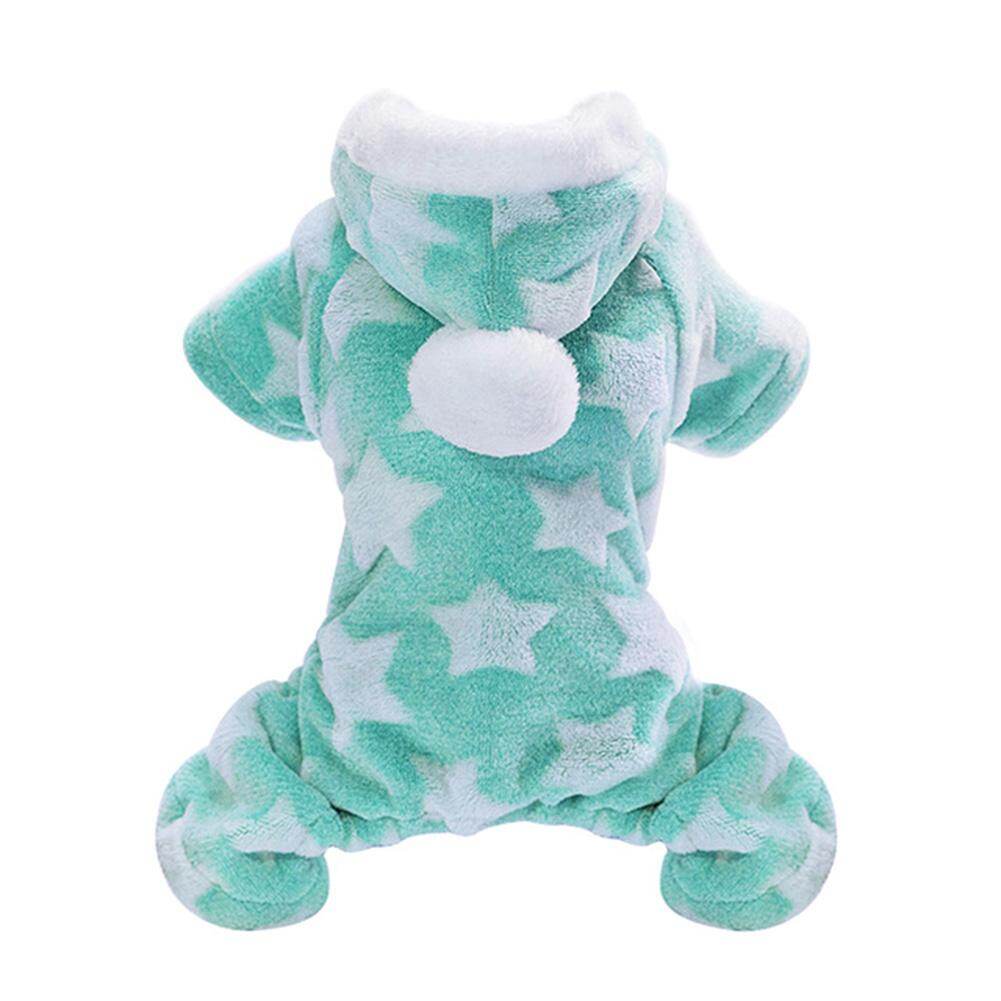 huanhuang® Winter Warm Soft Star Pet Dog Puppy Clothing Clothes Coat Jacket Sweater Apparel Green