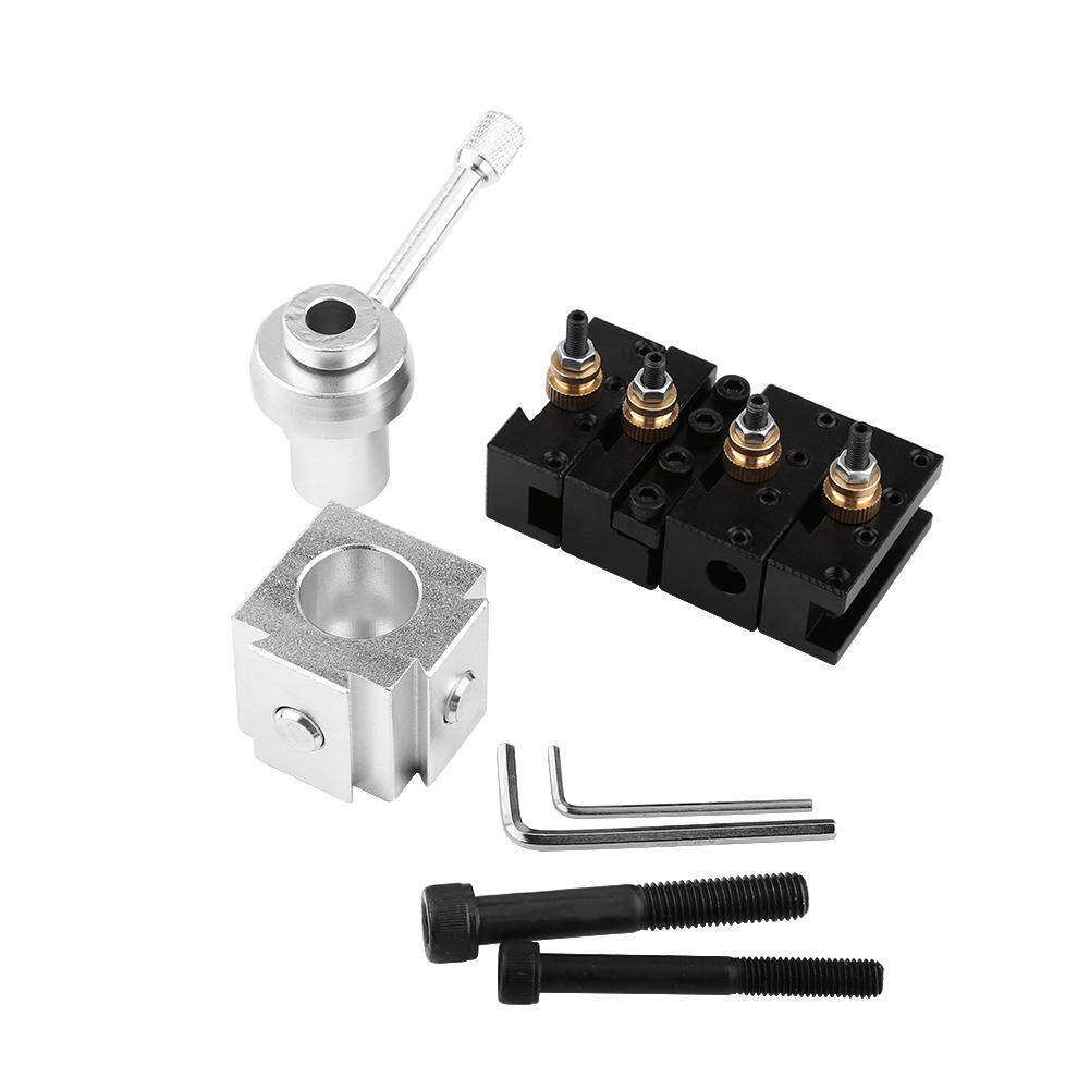 Xuelelile Bộ Dụng Cụ Tiện Mini Thay Đổi Nhanh Bằng Hợp Kim Nhôm Bộ Giữ Và Giữ Dụng Cụ Sau Máy Tiện