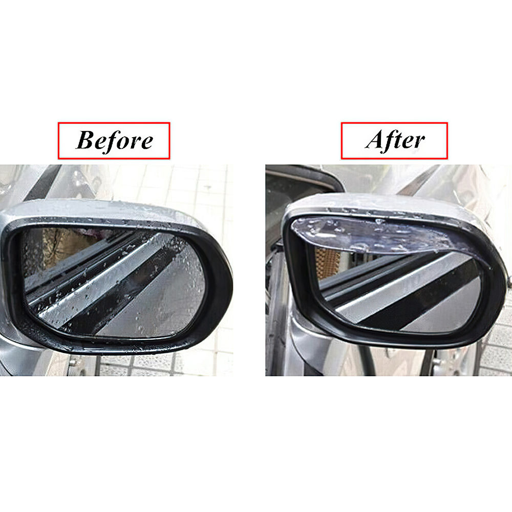 Shadow Protecter 2Pcs Universal Car กระจกมองหลังคิ้วกันฝนที่ป้องกันหิมะกระบังแสง Shadow ...