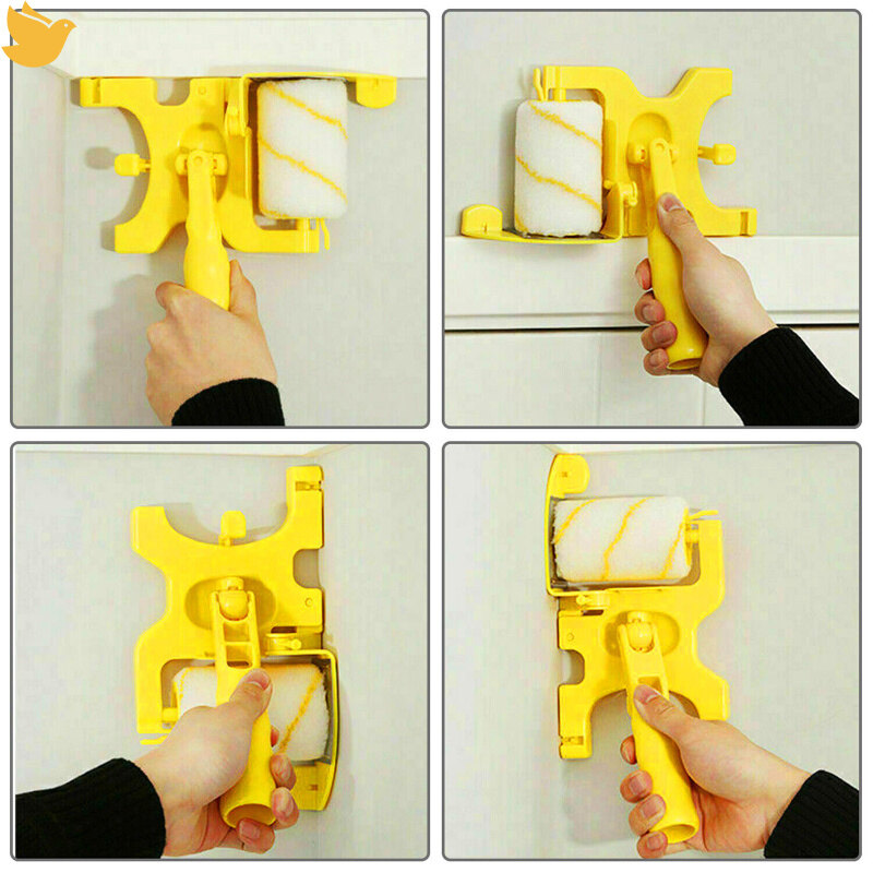Leficus【Ready stock】Clean-cut Paint Edger Roller Brush Multifunctional Removable Cleaning Brush Safe Tools For Wall Ceiling