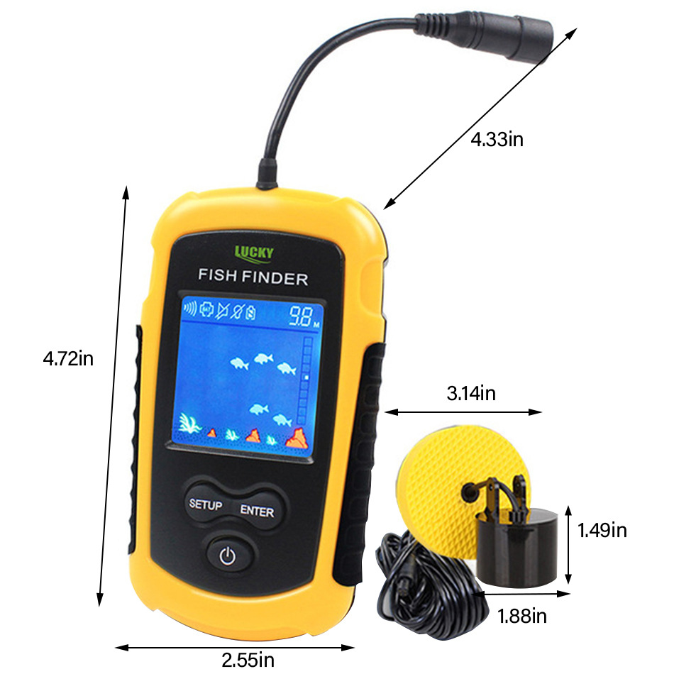 Sonar Máy Dò Cá Sonar Máy Dò Cá Màn Hình LCD Cầm Tay Sonar Máy Dò Cá