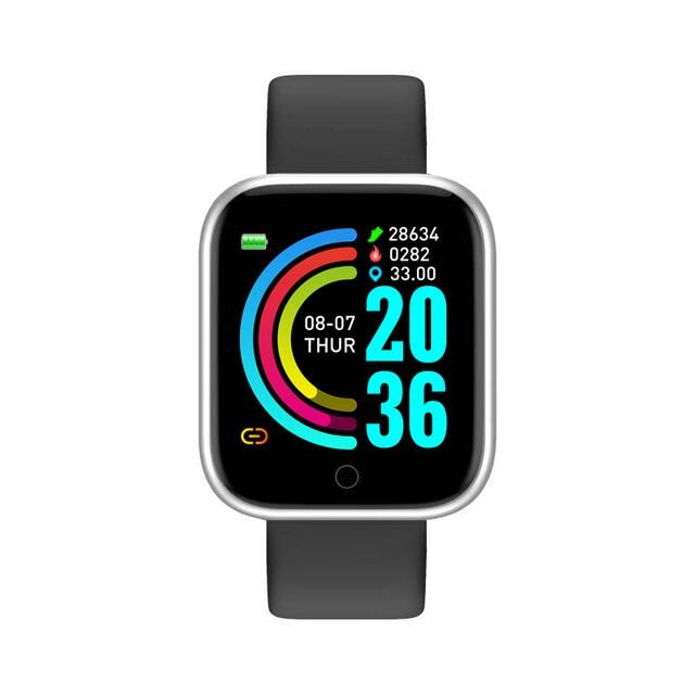 Đồng Hồ Thông Minh Bluetooth D20, Người Đàn Ông Không Thấm Nước Thể Thao Tập Thể Dục Tracker Vòng Đeo Tay Thông Minh, Máy Đo Nhịp Tim Huyết Áp Y68 Smartwatch