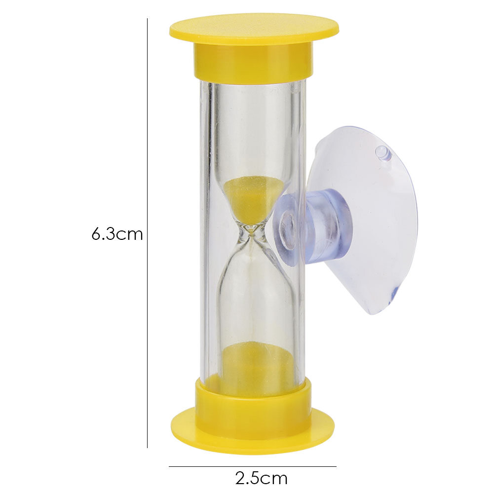 3min Hourglasses Children Teeth Brushing Timer with Suction Cup Home Decor