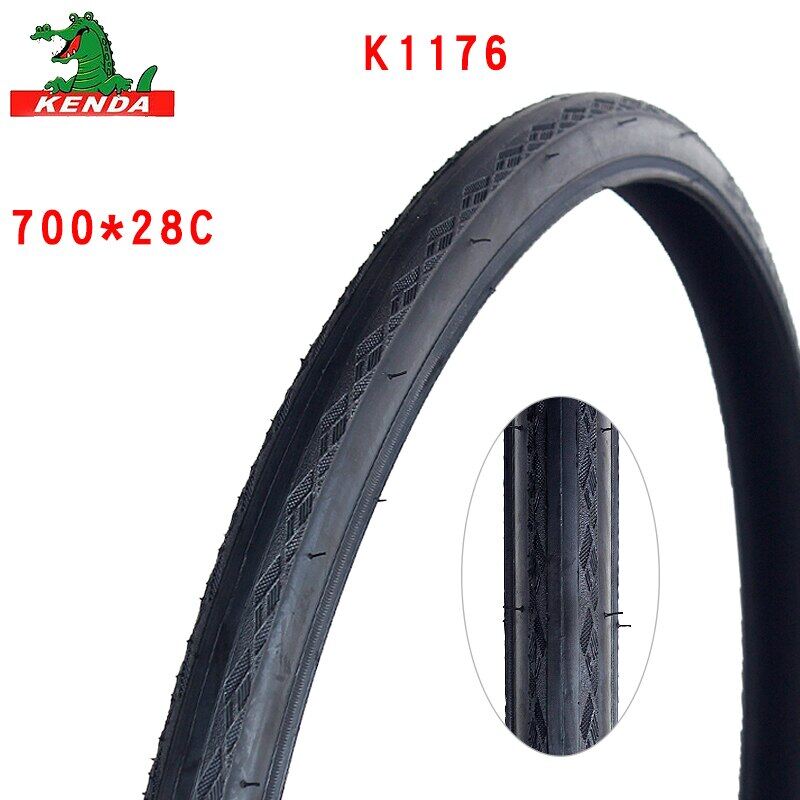 KENDA Mountain bike tire K1176 slick tyre bike parts 700C Steel wire tyre 700*28C bicycle tires
